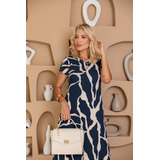 Vestido Feminino Midi Manga