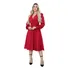 Vestido Feminino Midi Manga Longa Bufante Canelado Lindo