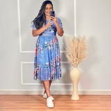 Vestido Feminino Midi Tule
