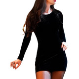 Vestido Feminino Pelinho Manga