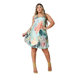 Vestido Feminino Regata Estampado Soltinho Verão Ref 24