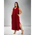Vestido Feminino Regata Saruel Bolso Max Moda Feminina Lindo