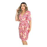 Vestido Feminino Transpassado Estampas
