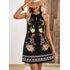 Vestido Feminino Vintage Babados Verão Print Floral Scotts