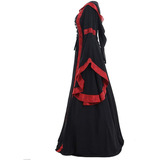 Vestido Feminino Vintage Celta Medieval Até O Chão Renascime