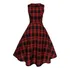 Vestido Feminino Xadrez Primavera Original Vintage Retro V07