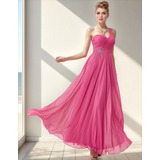 Vestido Festa Chiffon Pink