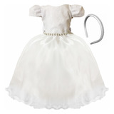  Vestido Festa Infantil Branco Princesa Menina Criança Abc
