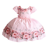 Vestido Festa Infantil Floral