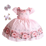 Vestido Festa Infantil Floral