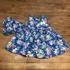 Vestido Festa Infantil Florido Azul Ralph Lauren 9 Meses
