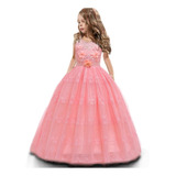Vestido Festa Infantil Longo Luxo Menina Debutante Daminha