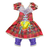 Vestido Festa Junina Caipira Infantil Luxo