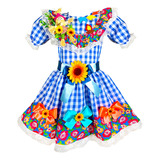 Vestido Festa Junina Caipira