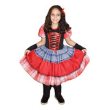 Vestido Festa Junina Caipira Luxo Infantil