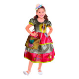 Vestido Festa Junina Infantil Quadrilha Luxo