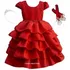 Vestido Festa Luxo Princesa Realeza 1 A 16 Com Coroa E Luvas