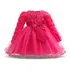 Vestido Festa Mesversario Bebê Tam 6/9 Meses Rosa Pink 
