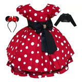 Vestido Festa Minnie Luxo