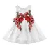 Vestido Festa Princesa Floral Flores Branco Tam 1 Ano Lindo 