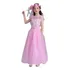 Vestido Festa Princesa Longo Rosa Daminha Tam 12 Anos Lindo 