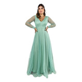 Vestido Festa Verde Menta
