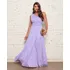 Vestido Festas Longo Casual Madrinha Convidada Elegante Ombr