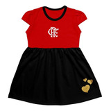 Vestido Flamengo Infantil Canelado