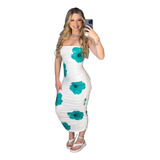 Vestido Flor Midi Tomara