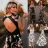 Vestido Floral Estampado Longo Maray Open Back Velmas
