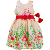 Vestido Floral Juvenil Festa Infantil Promoção E Bolero