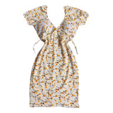 Vestido Florido Delicado Ombro A Ombro Ciganinha Feminino