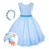 Vestido Formatura Princesa Azul Serenity Infantil