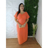Vestido Forrado Plus Size