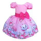 Vestido Gatinha Gata Marie Temático Infantil