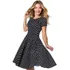 Vestido Godê Bolinha Poá Anos 60 70 80 Manga Curta