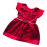 Vestido Godê Luxo Bebê Para Batizado Renda Estilo Princesa