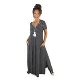 Vestido Gola V Com