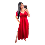 Vestido Gola V Com