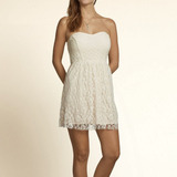 Vestido Hollister Feminino Renda