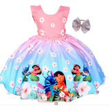 Vestido Inafntil Rosa Stitch