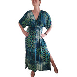 Vestido Indiano Com Fenda
