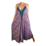 Vestido Indiano Em Seda