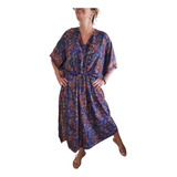 Vestido Indiano Em Seda