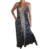 Vestido Indiano Em Seda