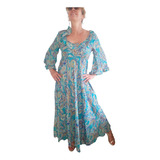 Vestido Indiano Em Seda