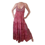 Vestido Indiano Em Seda