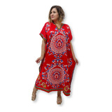 Vestido Indiano Kaftan Indiano Longo Importado Plus Size 213