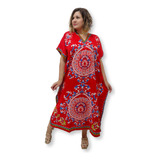 Vestido Indiano Kaftan Longo