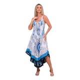 Vestido Indiano Trapezio Longo
